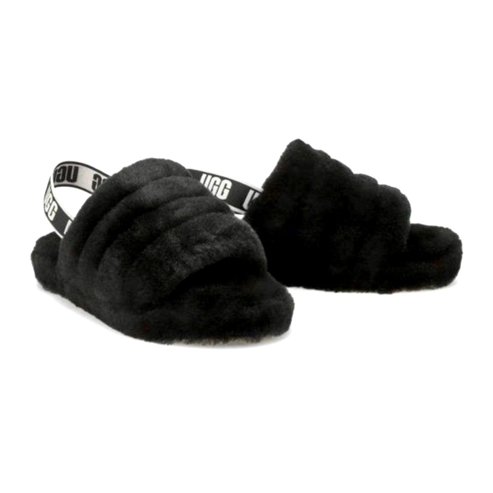 UGG fluff yeah Black slides women’s size 8